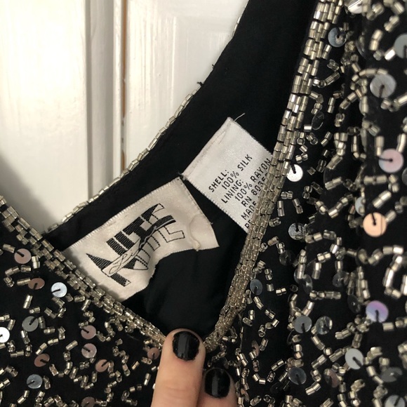 Vintage fully beaded dress, 6 - Picture 4 of 11